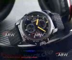 Perfect Replica Chopard Alfa Romeo Black Steel Watch Black Dial